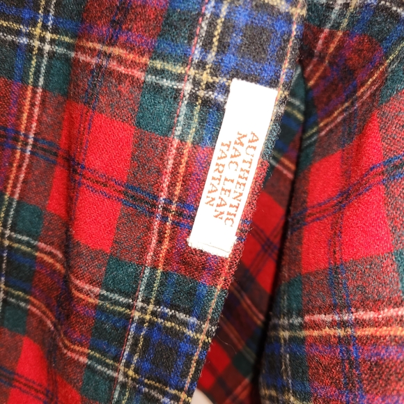 Vintage Pendleton Wool 1960's-Early 1970's Authentic Mac Lean Tartan Shirt Large - Picture 6 of 12
